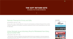 Desktop Screenshot of giftreturnsite.com