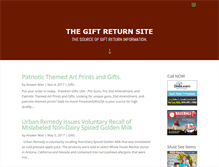 Tablet Screenshot of giftreturnsite.com